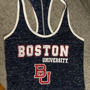 Colosseum Blue and Red Fitted Backless Tank Top